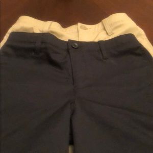 Boys  2 pair size 14 golf shorts